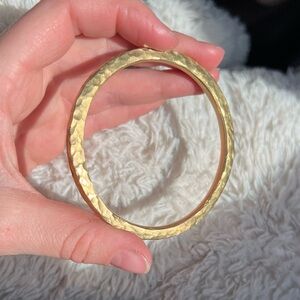 Hammered Brass Bangle